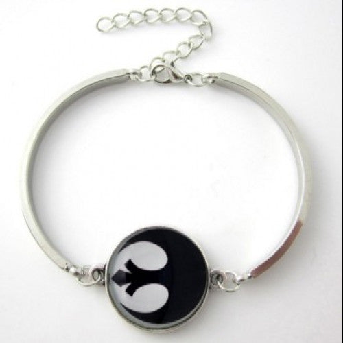 New Designer Black and White Men's Bracelet Star Wars Rebel Alliance
