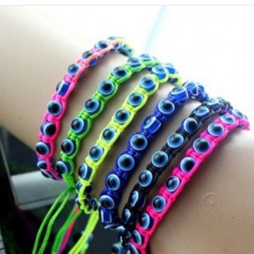 Blue Fatima Evil Eye Bracelets For Women Handmade Jewelry for Kids
