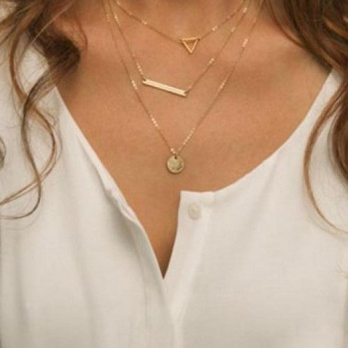 Gold Chain Necklace Multi layer Necklace Statement For Women