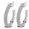 Women Hoop Earrings Lead Free Bridal Fashion Wedding Jewelry