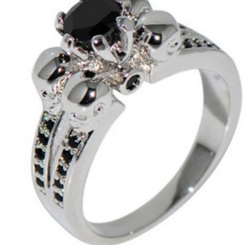 Women/Men Engagement Band White Gold Filled Wedding Rings