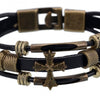 Religious Cross Charm Bracelets Wristband For Men