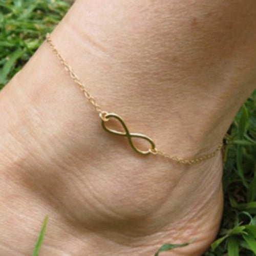 Presonality Nice Infinity Anklet Gold/Silver Anklet Bracelet Foot Chain