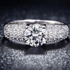 White Gold Filled Rings For Women Wedding Jewelry
